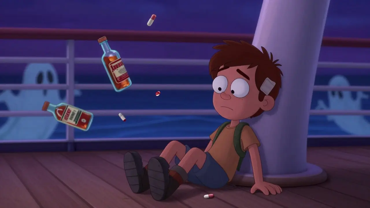 Motion Sickness Medications: Scopolamine and Sedative Interactions